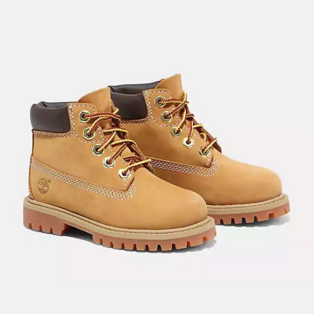 Timberland Kids Suede Lace Up Boots Toddler Size 4